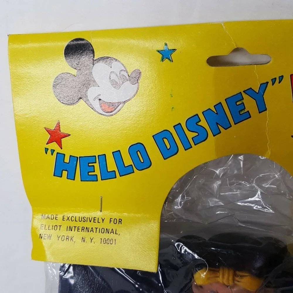 Vintage Minnie Mouse Vinyl Purse Doll Bag Hello Disney Hello Minnie NOS Black
